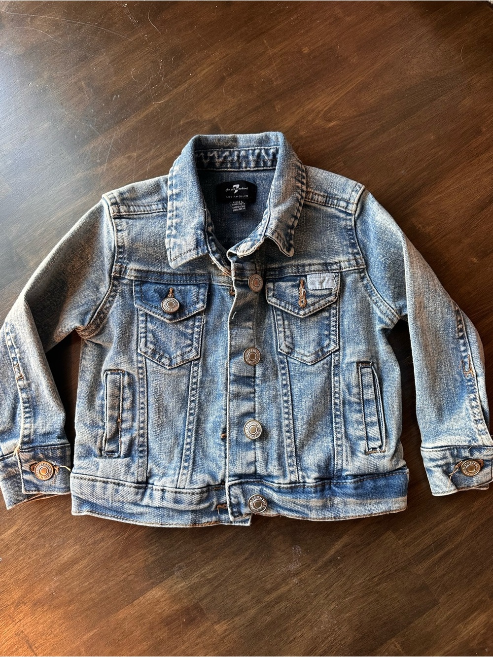7 For All Mankind Light Blue Kids Denim Jacket